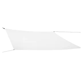 Tenda a Vela Quadrata 3x3 m Bianco Ombreggiante per Giardino e Terrazzo