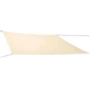 Tenda a Vela Rettangolare 4x5 m Beige Impermeabile da Esterno