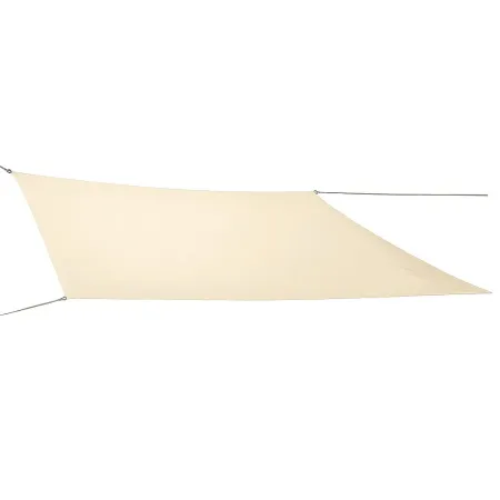 Tenda a Vela Rettangolare 4x5 m Beige Impermeabile da Esterno