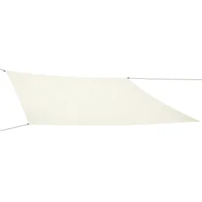 Tenda a Vela Rettangolare 4x5 m Bianco Impermeabile da Esterno