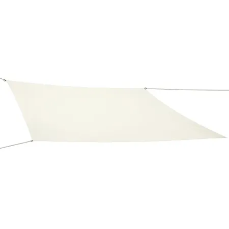 Tenda a Vela Rettangolare 4x5 m Bianco Impermeabile da Esterno