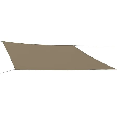 Tenda a Vela Rettangolare 4x5 m Tortora Impermeabile da Esterno