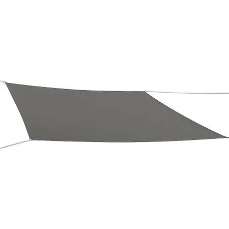 Tenda a Vela Rettangolare 4x5 m Antracite Impermeabile da Esterno
