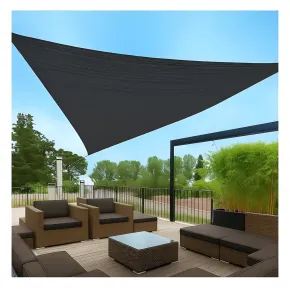 Vela Ombreggiante Triangolare 3x3x3 m Antracite per Giardino e Terrazzo 2