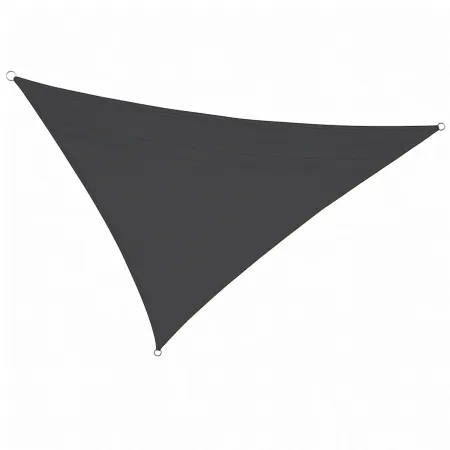 Vela Ombreggiante Triangolare 3x3x3 m Antracite per Giardino e Terrazzo