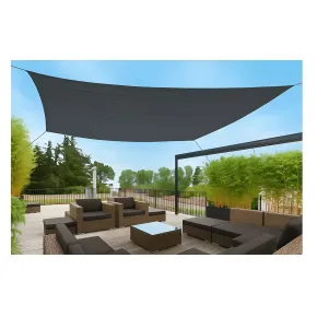 Telo a Vela Ombreggiante Quadrato 3x3 m Antracite per Giardino Terrazzo 2