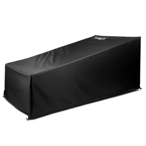 Copertura Lettino 76x175 h 30/79 cm Poliestere Nero Impermeabile