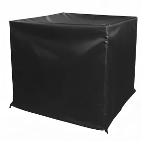 Copertura Impermeabile per Condizionatore 77x26 h 55 cm Poliestere Nero