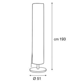 Copertura per Ombrellone Ø51 h 193 cm Poliestere Nero Impermeabile 2