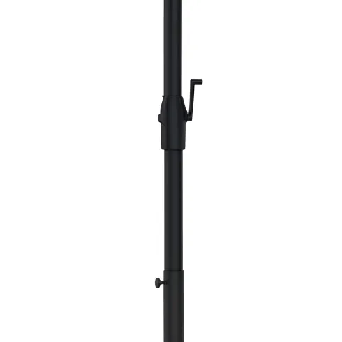Ombrellone in Metallo Tondo 300 cm Telo Verde Palo Grigio Manovella