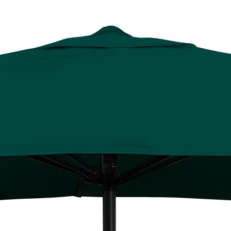 Ombrellone in Metallo Tondo 300 cm Telo Verde Palo Grigio Manovella