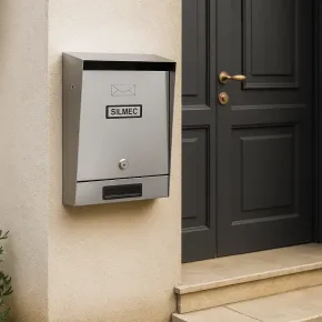 Cassetta Postale in Acciaio Inox per Esterni con Apertura Frontale 2