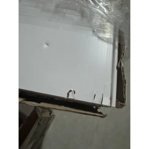 Outlet Porta a Soffietto 83x214 cm PVC Bianco Maniglia ABS Riducibile