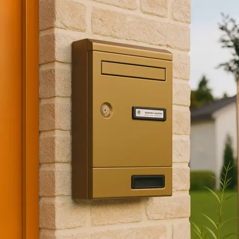Cassetta Postale in Alluminio Bronzato Componibile per Interno