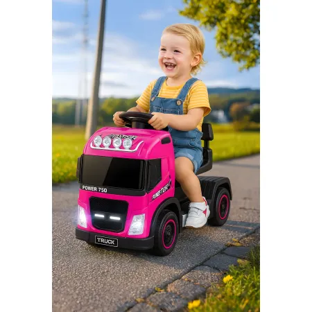Small Truck Elettrico Macchina per Bambini Rosa a Batteria 6 V con Suoni