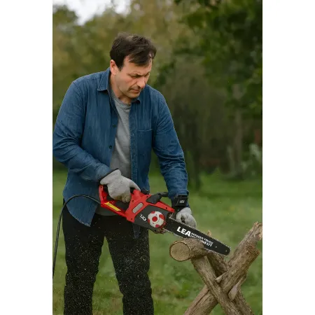 Elettrosega 2400W Barra 40 cm Catena 3/8'' Impugnatura Soft Grip