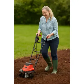 Elettrozappa Elettrica 800 W 4 Lame con Larghezza Lavoro 28 cm 2