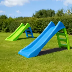 Scivolo Bambini Plastica 116 cm con Attacco Acqua e Scaletta 3 Gradini 2