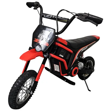 Moto Elettrica per Bambini a Batteria Moto Cross 24 V Cavalcabile Rossa