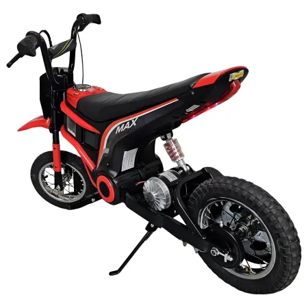Moto Elettrica per Bambini a Batteria Moto Cross 24 V Cavalcabile Rossa