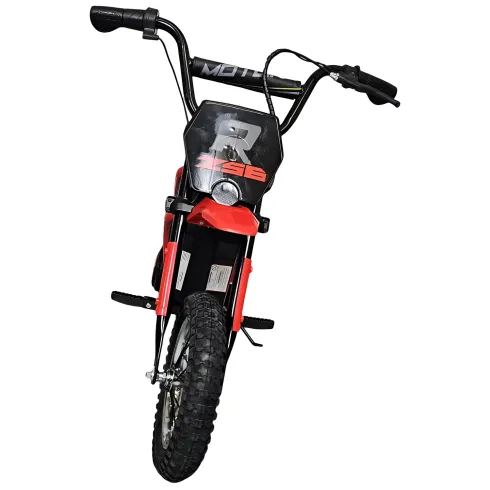 Moto Elettrica per Bambini a Batteria Moto Cross 24 V Cavalcabile Rossa