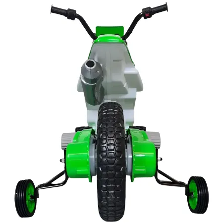 Scooter Motorino Elettrico per Bambini a Batteria 12 Volt Verde Moto da Cross | BricoShop24