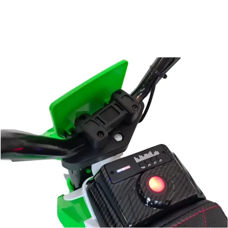 Scooter Motorino Elettrico per Bambini a Batteria 12 Volt Verde Moto da Cross | BricoShop24