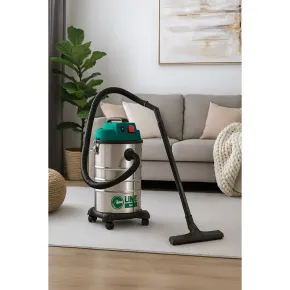 Aspiratore Solidi Liquidi 1400W 30L Acciaio Casa Garage Magazzino 2