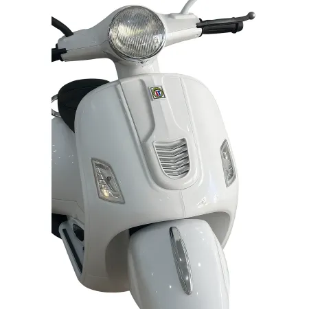 Scooter Elettrico per Bambini Happy Bianco Doppia Velocità e MP3