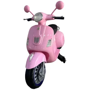 Scooter Elettrico per Bambini Happy Rosa Doppia Velocità e MP3