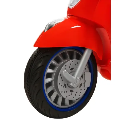 Scooter Elettrico per Bambini Happy Rosso Doppia Velocità e MP3