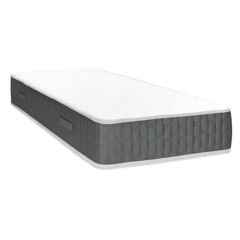 Materasso Singolo 80x190x25 cm Memory Foam Invernale con Bordo Grigio
