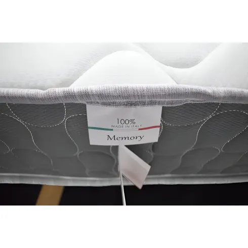 Materasso Singolo 80x190x25 cm Memory Foam Invernale con Bordo Grigio