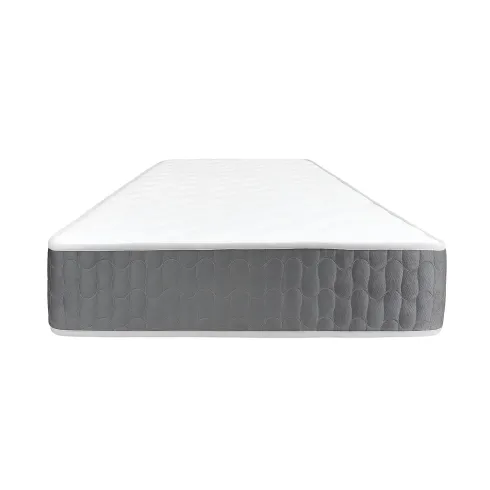 Materasso Singolo 80x190x25 cm Memory Foam Invernale con Bordo Grigio