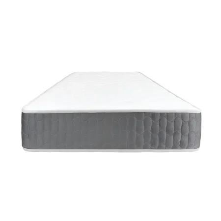 Materasso Singolo 80x190x25 cm Memory Foam Invernale con Bordo Grigio