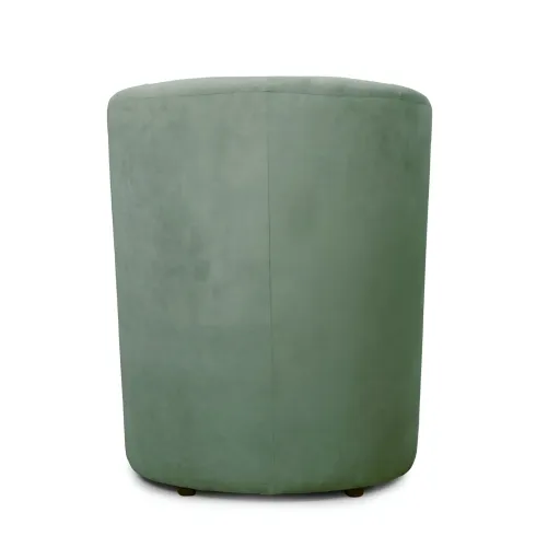 Poltrona Relax in Tessuto Verde Acqua con Pouf Estraibile Salvaspazio