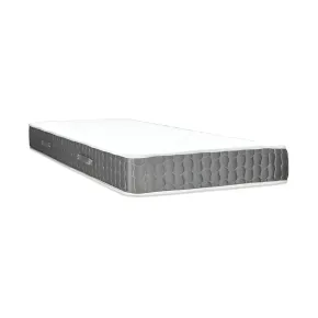 Materasso 1 Piazza e Mezza 120x190x25 Memory Foam Bordo Grigio