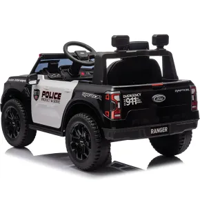 Macchina Elettrica Bambini Ford Raptor Polizia 10.8V LED e Telecomando 2
