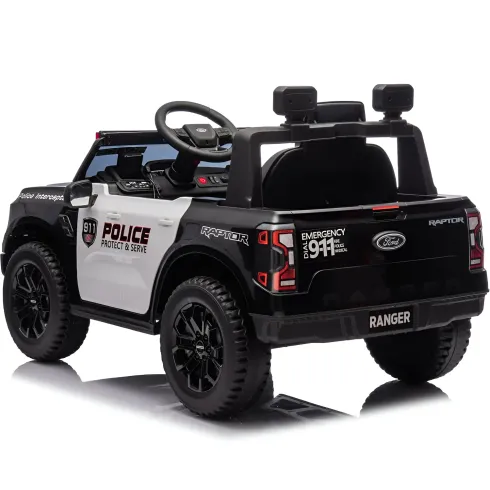 Macchina Elettrica Bambini Ford Raptor Polizia 10.8V LED e Telecomando