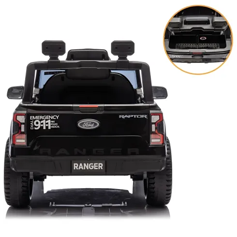 Macchina Elettrica Bambini Ford Raptor Polizia 10.8V LED e Telecomando