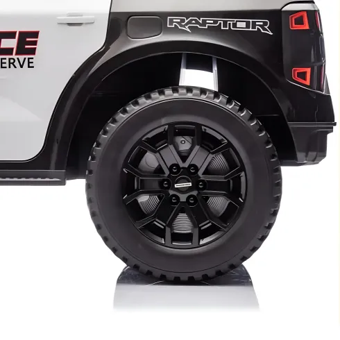 Macchina Elettrica Bambini Ford Raptor Polizia 10.8V LED e Telecomando
