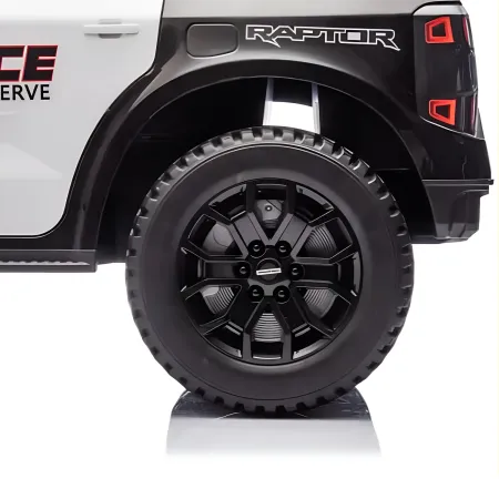 Macchina Elettrica Bambini Ford Raptor Polizia 10.8V LED e Telecomando