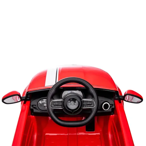 Auto Elettrica Bambini FIAT 500 10,8V Rosso Batteria Ricaricabile