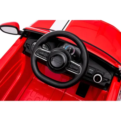 Auto Elettrica Bambini FIAT 500 10,8V Rosso Batteria Ricaricabile