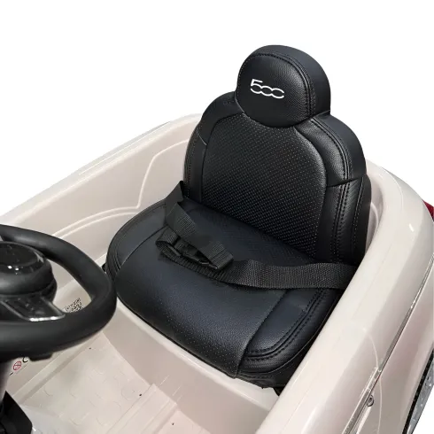 Auto Elettrica Bambini FIAT 500 10,8V Bianco Batteria Ricaricabile