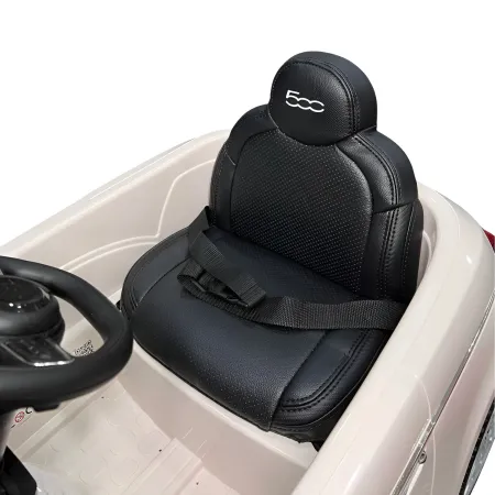 Auto Elettrica Bambini FIAT 500 10,8V Bianco Batteria Ricaricabile