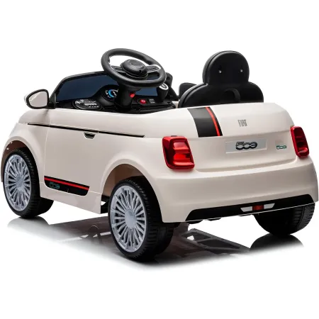 Auto Elettrica Bambini FIAT 500 10,8V Bianco Batteria Ricaricabile