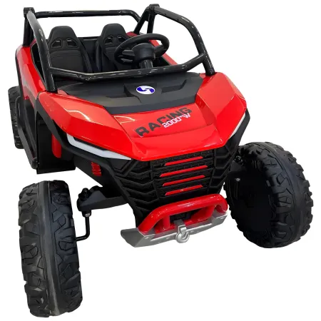 Auto Elettrica 24V per Bambini Due Posti Rosso Fuoristrada UTV