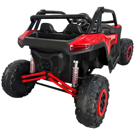 Auto Elettrica 24V per Bambini Due Posti Rosso Fuoristrada UTV
