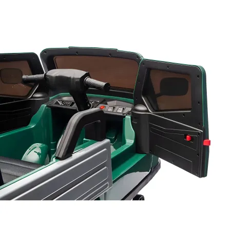 Ape Car Piaggio Elettrica per Bambini Verde con Ruote EVA e Telecomando